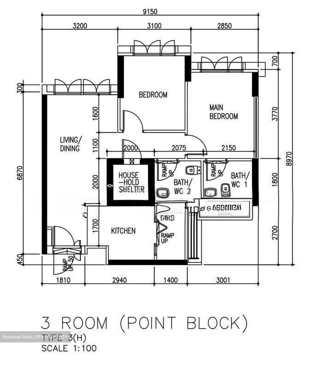 Blk 673A Waterway Banks (Punggol), HDB 3 Rooms #634642591